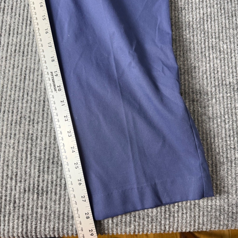 Peter Millar Mens 44R Navy Blue Flat Front Twill Dress Pants Trousers eb66 - Picture 4 of 11